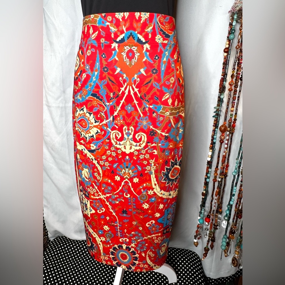 NWT Gretchen Scott Jersey Pencil Skirt - Magic Carpet - Picture 3 of 10